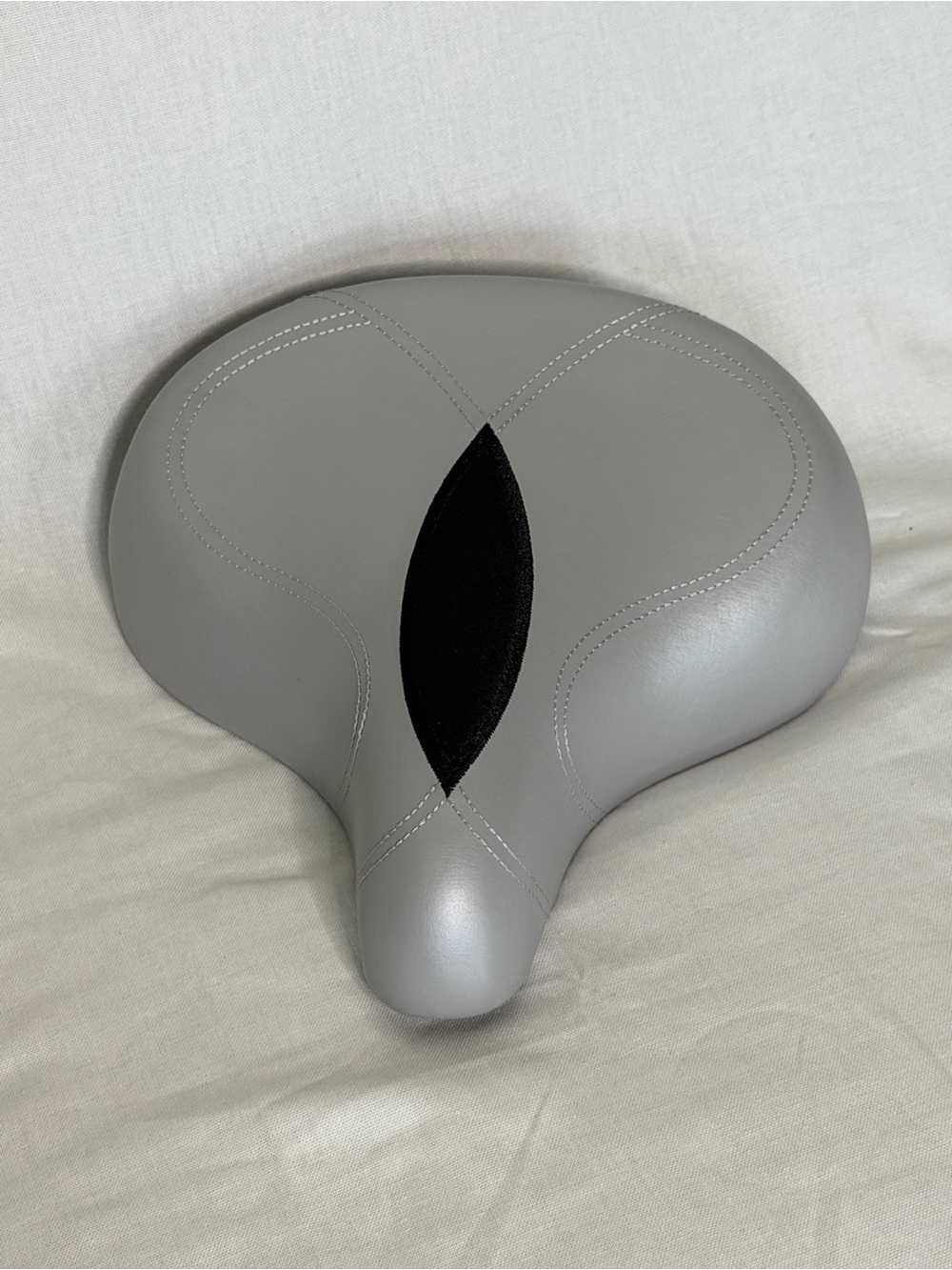Gray and Black Comfort Bike Seat - Unbranded
